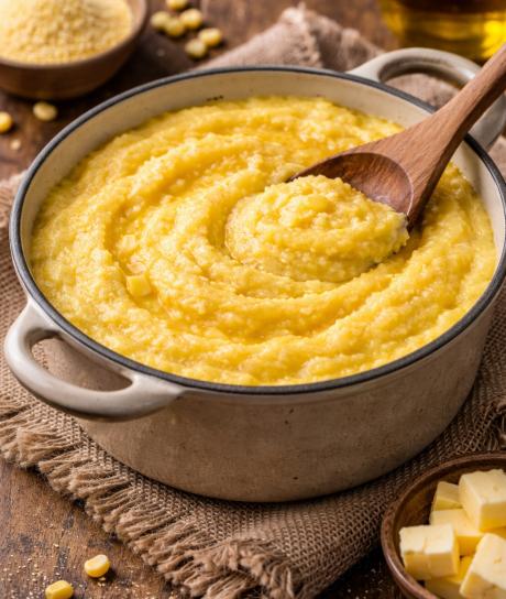 Mămăligă cremoasă clasică Mămăligă cremoasă clasică